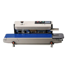 Конвейєрний запайник пакетів FR-900 для термозапаювання поліетиленових пакетів.